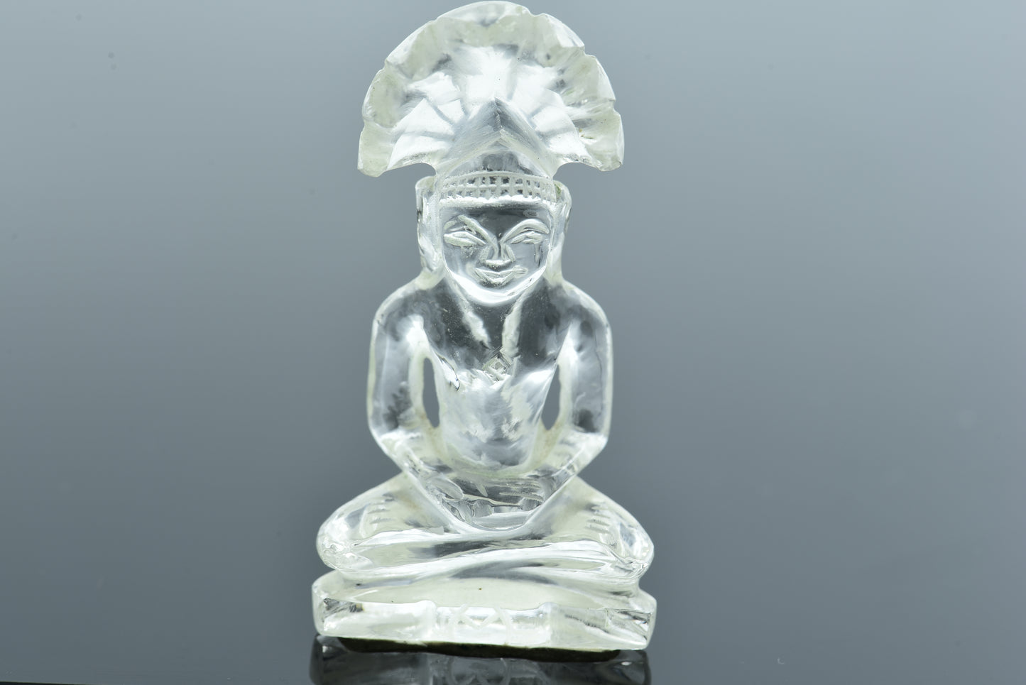 Clear Quartz Parshvanath idol