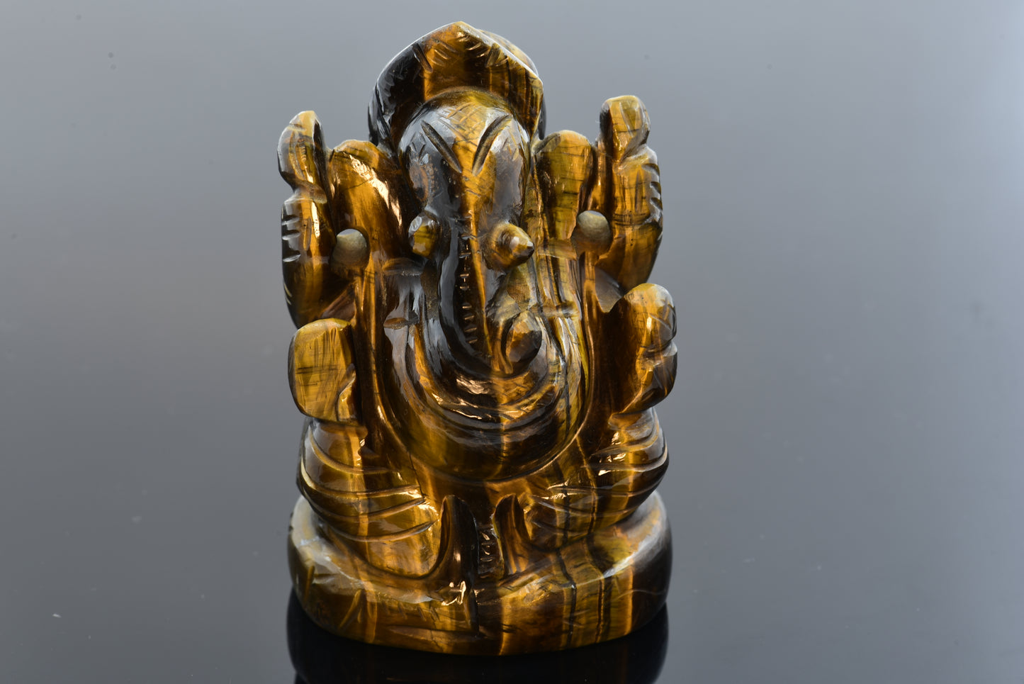 Tiger's Eye Ganesh Murti