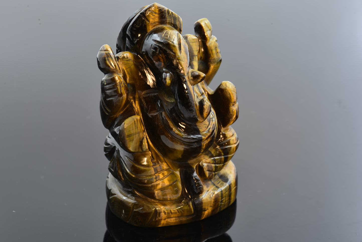 Tiger's Eye Ganesh Murti